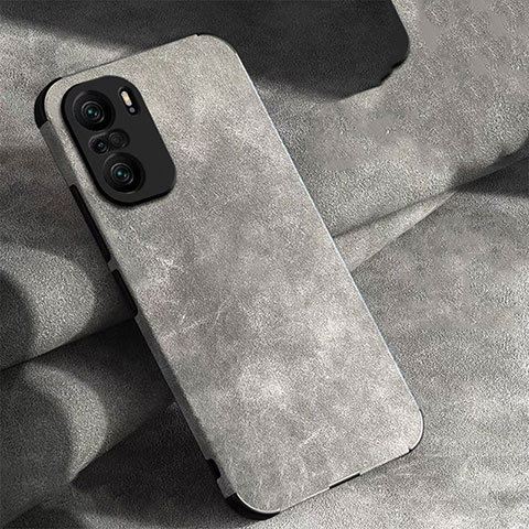 Custodia Lusso Pelle Cover per Xiaomi Mi 11X 5G Grigio