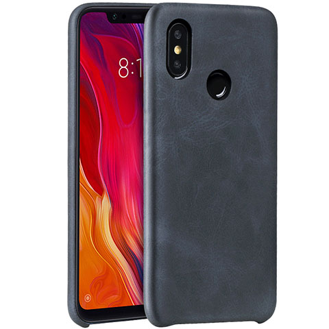 Custodia Lusso Pelle Cover per Xiaomi Mi 8 Nero