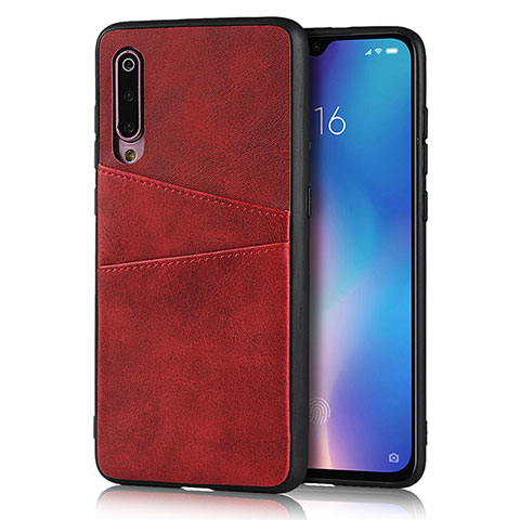 Custodia Lusso Pelle Cover per Xiaomi Mi 9 Lite Rosso