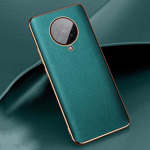 Custodia Lusso Pelle Cover per Xiaomi Poco F2 Pro Verde