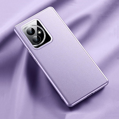 Custodia Lusso Pelle Cover QK1 per Huawei Honor 100 5G Viola