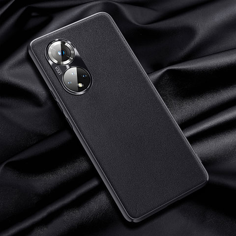 Custodia Lusso Pelle Cover QK1 per Huawei Honor 50 Pro 5G Nero