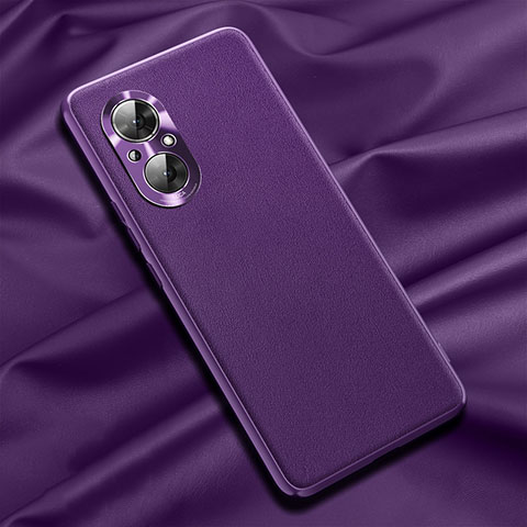 Custodia Lusso Pelle Cover QK1 per Huawei Honor 50 SE 5G Viola