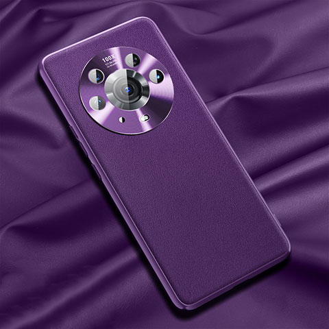 Custodia Lusso Pelle Cover QK1 per Huawei Honor Magic3 Pro 5G Viola