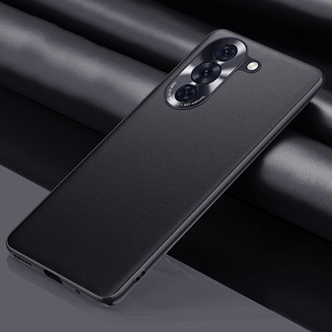 Custodia Lusso Pelle Cover QK1 per Huawei Nova 10 Pro Nero