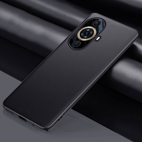 Custodia Lusso Pelle Cover QK1 per Huawei Nova 11 Nero