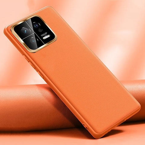 Custodia Lusso Pelle Cover QK1 per Xiaomi Mi 13 5G Arancione