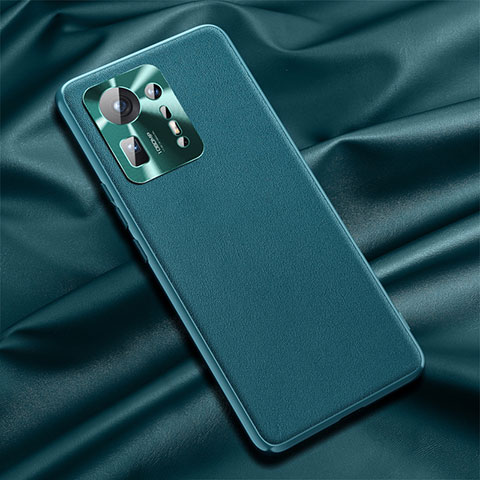 Custodia Lusso Pelle Cover QK1 per Xiaomi Mi Mix 4 5G Verde