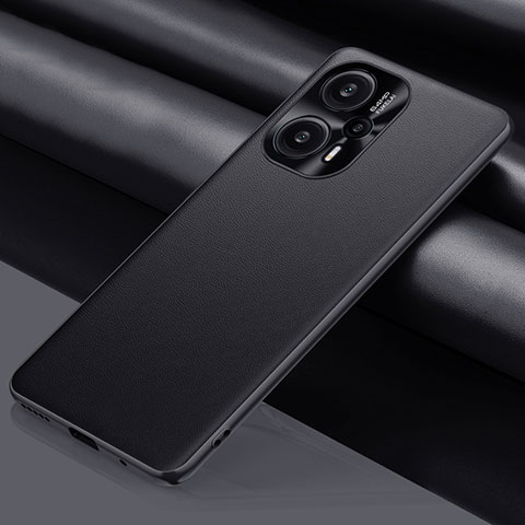 Custodia Lusso Pelle Cover QK1 per Xiaomi Poco F5 5G Nero