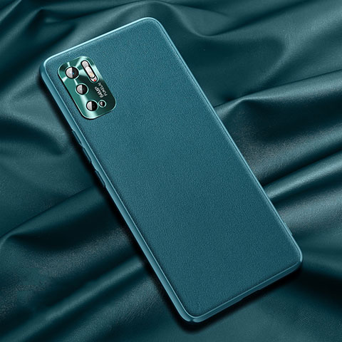 Custodia Lusso Pelle Cover QK1 per Xiaomi Redmi Note 10 5G Verde