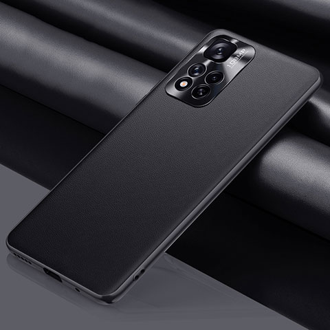 Custodia Lusso Pelle Cover QK1 per Xiaomi Redmi Note 11 Pro+ Plus 5G Nero