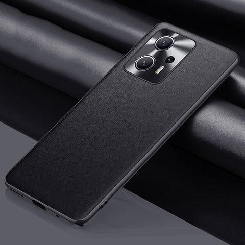 Custodia Lusso Pelle Cover QK1 per Xiaomi Redmi Note 12T Pro 5G Nero