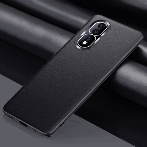 Custodia Lusso Pelle Cover QK4 per Huawei Honor 80 Pro Flat 5G Nero