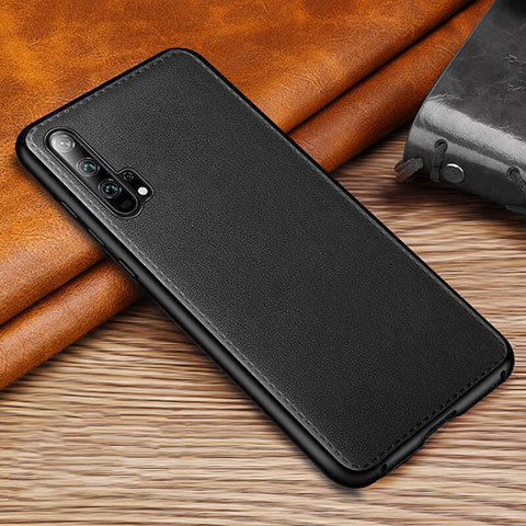 Custodia Lusso Pelle Cover R01 per Huawei Honor 20 Pro Nero