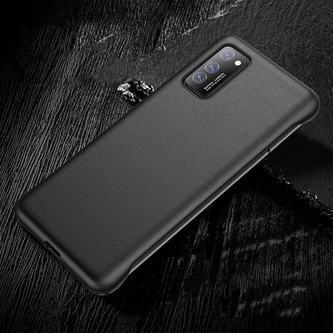 Custodia Lusso Pelle Cover R01 per Huawei Honor V30 5G Nero