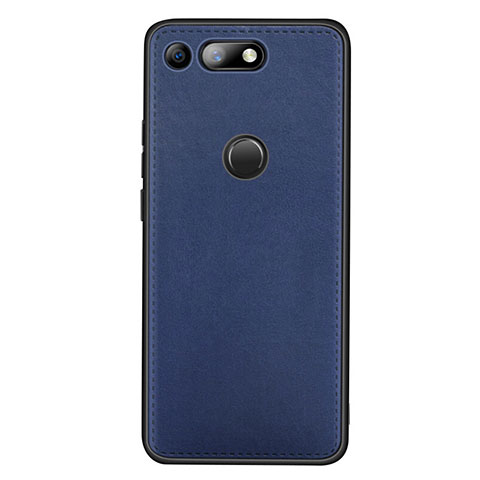 Custodia Lusso Pelle Cover R01 per Huawei Honor View 20 Blu