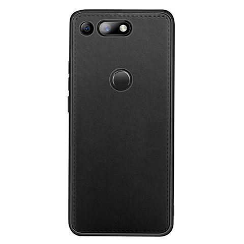 Custodia Lusso Pelle Cover R01 per Huawei Honor View 20 Nero