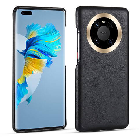 Custodia Lusso Pelle Cover R01 per Huawei Mate 40 Pro Nero