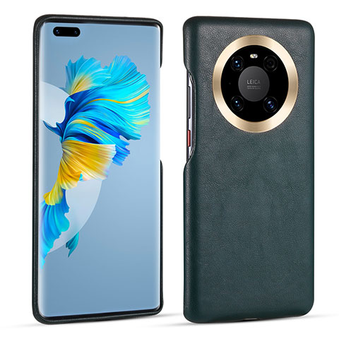 Custodia Lusso Pelle Cover R01 per Huawei Mate 40E Pro 5G Verde