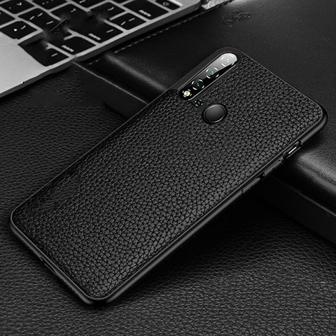 Custodia Lusso Pelle Cover R01 per Huawei P20 Lite (2019) Nero