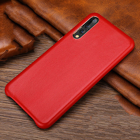 Custodia Lusso Pelle Cover R01 per Huawei P20 Pro Rosso