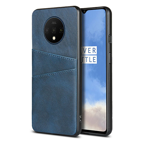 Custodia Lusso Pelle Cover R01 per OnePlus 7T Blu