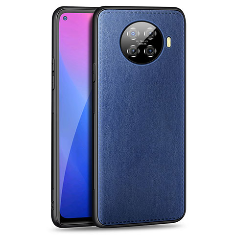 Custodia Lusso Pelle Cover R01 per Oppo Ace2 Blu