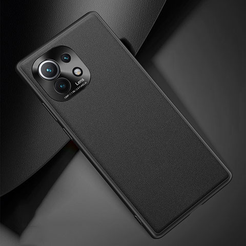 Custodia Lusso Pelle Cover R01 per Xiaomi Mi 11 Lite 5G Nero