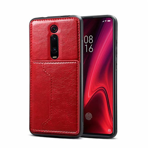 Custodia Lusso Pelle Cover R01 per Xiaomi Mi 9T Pro Rosso