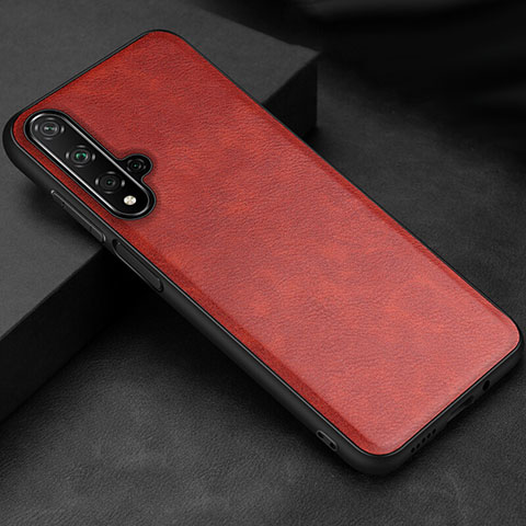 Custodia Lusso Pelle Cover R02 per Huawei Honor 20 Rosso