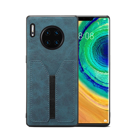 Custodia Lusso Pelle Cover R02 per Huawei Mate 30E Pro 5G Blu