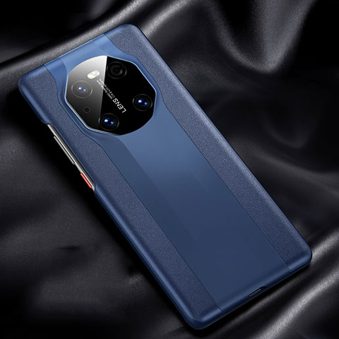 Custodia Lusso Pelle Cover R02 per Huawei Mate 40 Blu