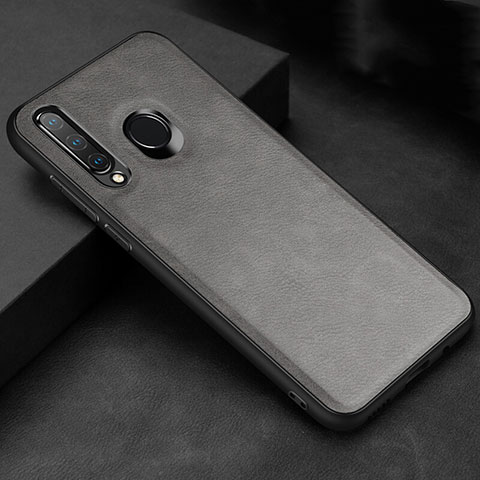 Custodia Lusso Pelle Cover R02 per Huawei Nova 4e Grigio