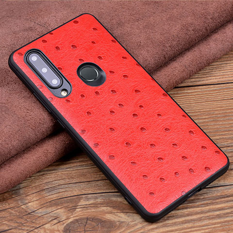 Custodia Lusso Pelle Cover R02 per Huawei P Smart+ Plus (2019) Rosso