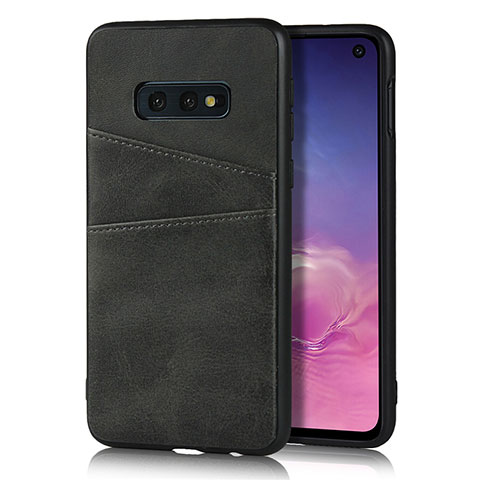 Custodia Lusso Pelle Cover R02 per Samsung Galaxy S10e Nero