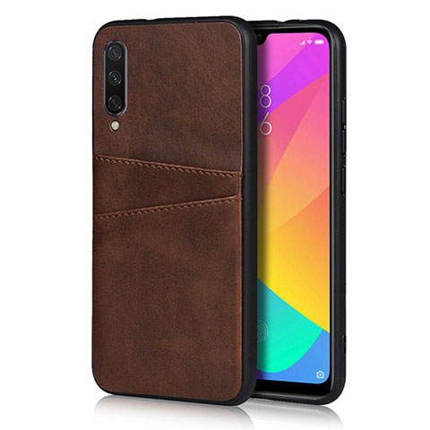 Custodia Lusso Pelle Cover R02 per Xiaomi Mi A3 Marrone