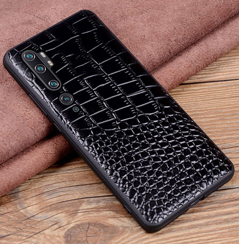 Custodia Lusso Pelle Cover R02 per Xiaomi Mi Note 10 Nero