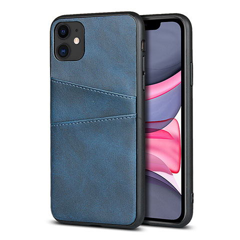 Custodia Lusso Pelle Cover R03 per Apple iPhone 11 Blu