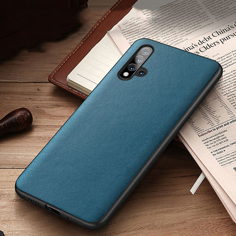 Custodia Lusso Pelle Cover R03 per Huawei Honor 20 Blu