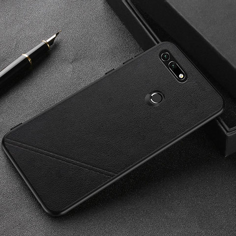 Custodia Lusso Pelle Cover R03 per Huawei Honor V20 Nero