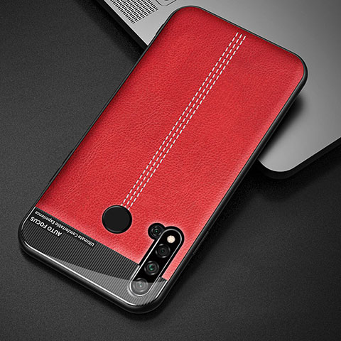 Custodia Lusso Pelle Cover R03 per Huawei P20 Lite (2019) Rosso