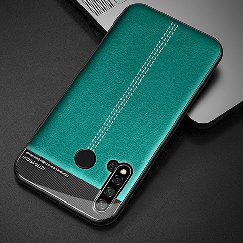 Custodia Lusso Pelle Cover R03 per Huawei P20 Lite (2019) Verde