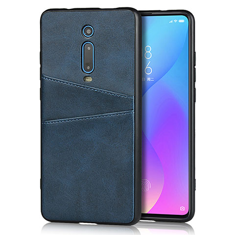 Custodia Lusso Pelle Cover R03 per Xiaomi Mi 9T Blu