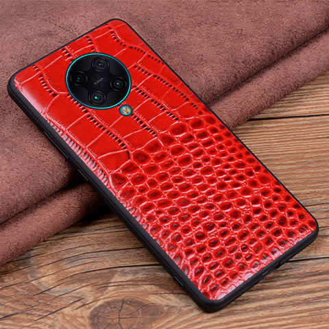 Custodia Lusso Pelle Cover R03 per Xiaomi Redmi K30 Pro 5G Rosso