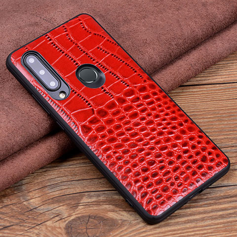 Custodia Lusso Pelle Cover R04 per Huawei Honor 10i Rosso