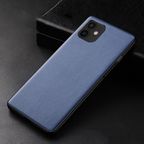 Custodia Lusso Pelle Cover R05 per Apple iPhone 12 Mini Blu