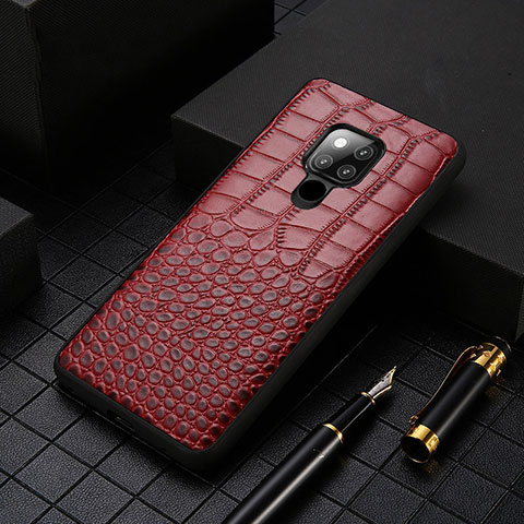 Custodia Lusso Pelle Cover R05 per Huawei Mate 20 X 5G Rosso