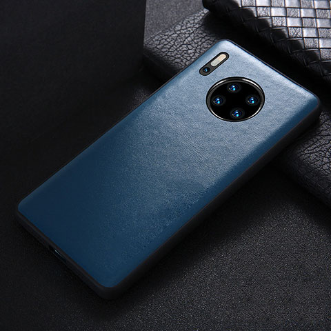 Custodia Lusso Pelle Cover R05 per Huawei Mate 30 Pro Blu