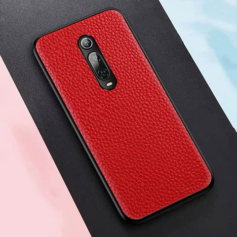 Custodia Lusso Pelle Cover R05 per Xiaomi Mi 9T Pro Rosso