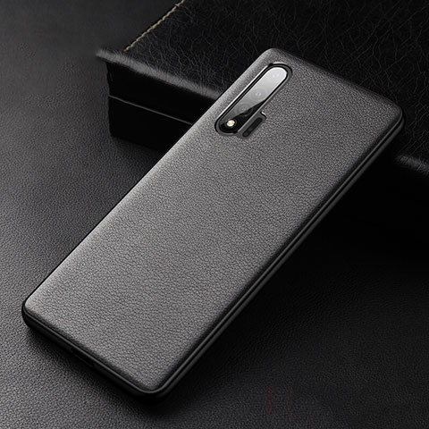 Custodia Lusso Pelle Cover R06 per Huawei Nova 6 Nero